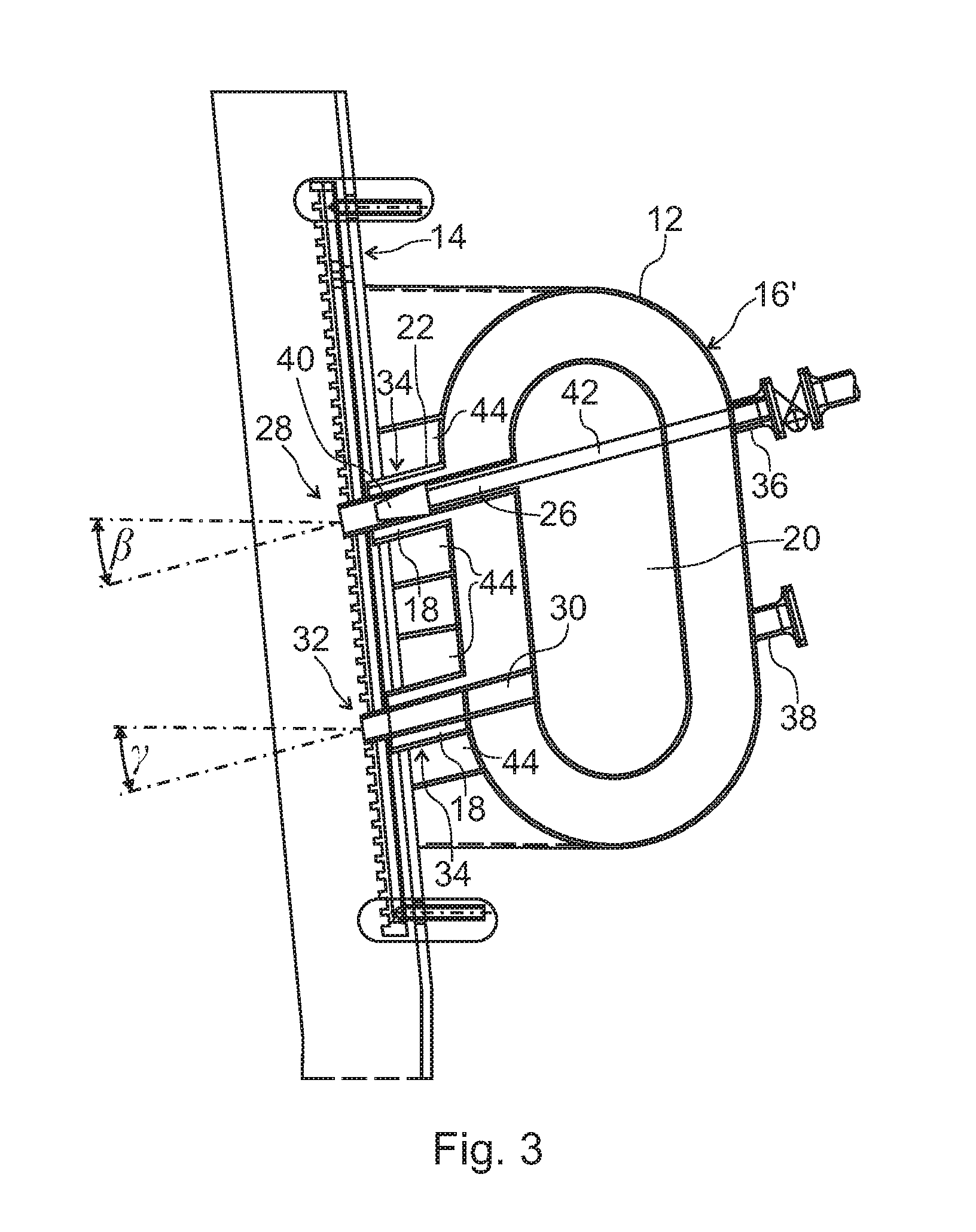 Bustle pipe arrangement