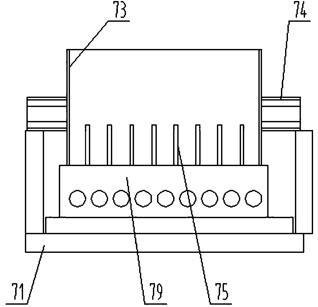 Seismic source column shell tidying, falling and discharging method