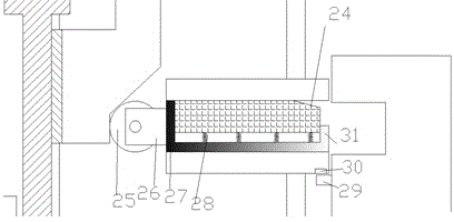 Building material lifting device cooled through fan