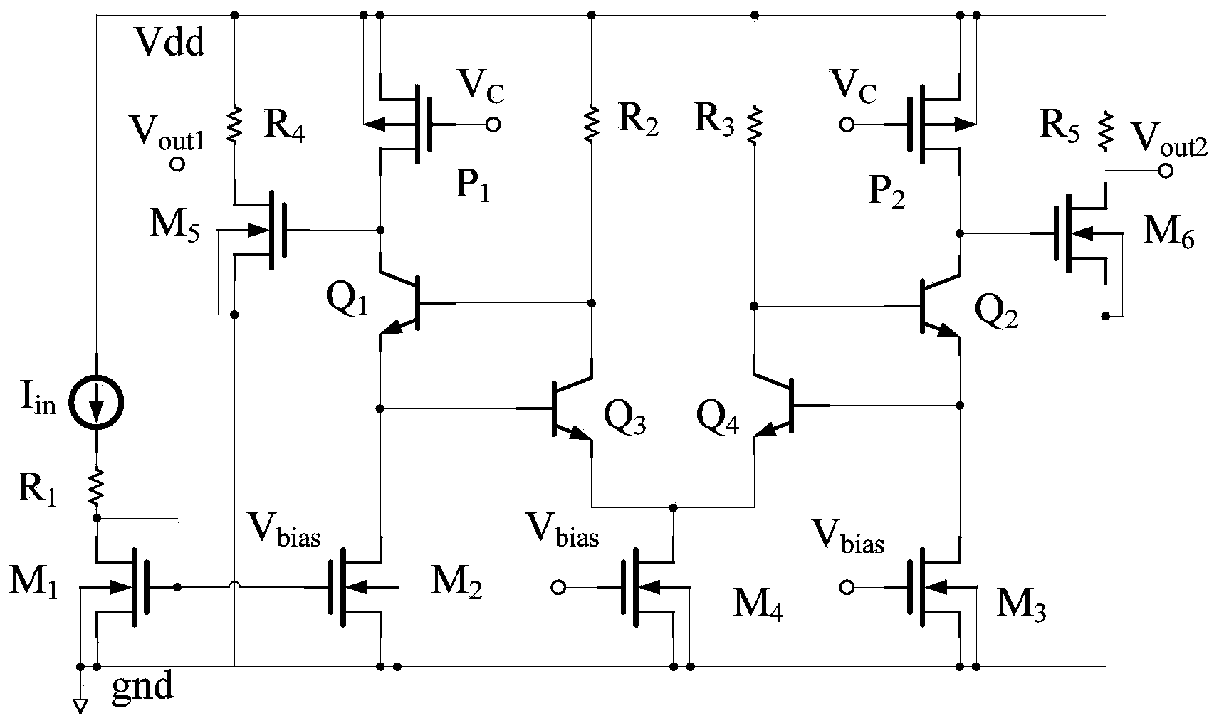 High-gain and low-noise differential trans-impedance amplifier