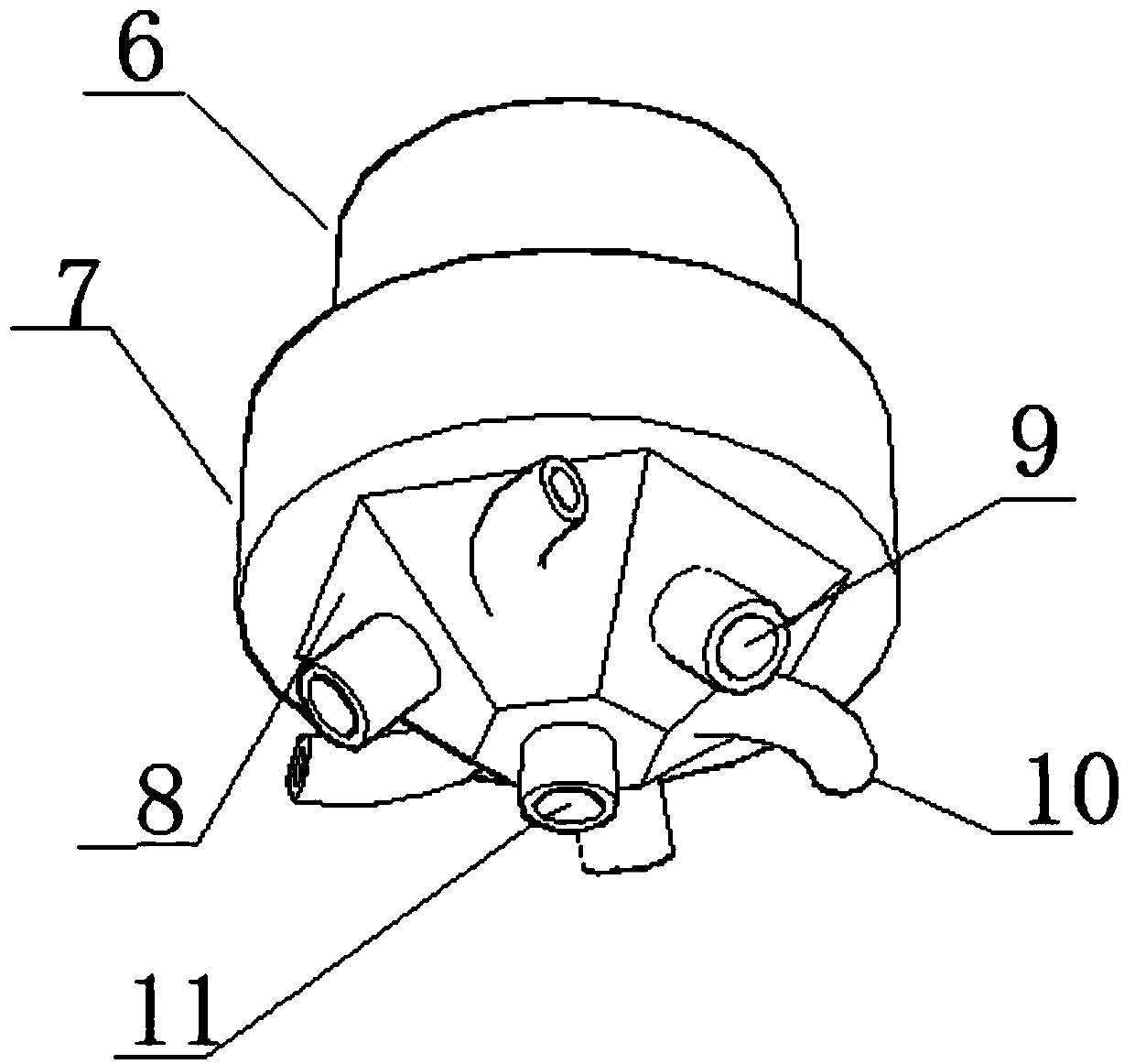 Negative pressure cylinder and installation method suitable for marine wind power to penetrate below the seabed