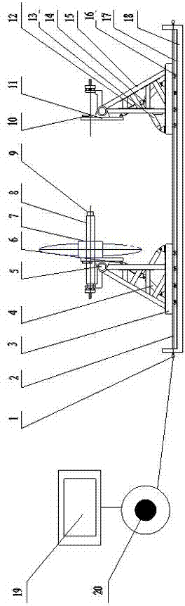 Tandem type turning manipulator of large propeller