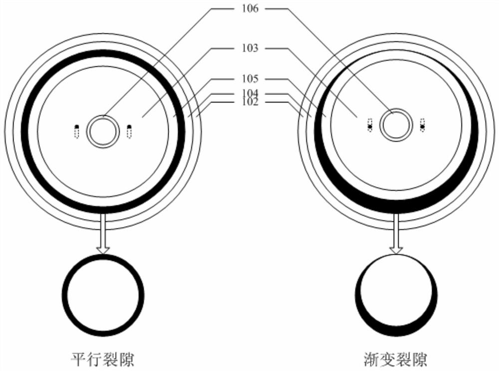 Multifunctional visual cylindrical surface crack permeation device and use method thereof