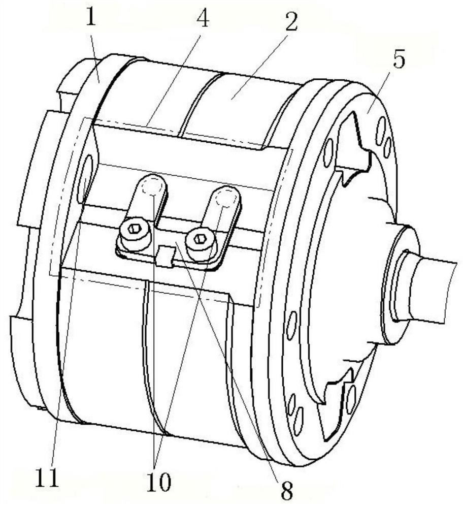 Bridging type noise elimination and air guide passage for vehicle air conditioner compressor