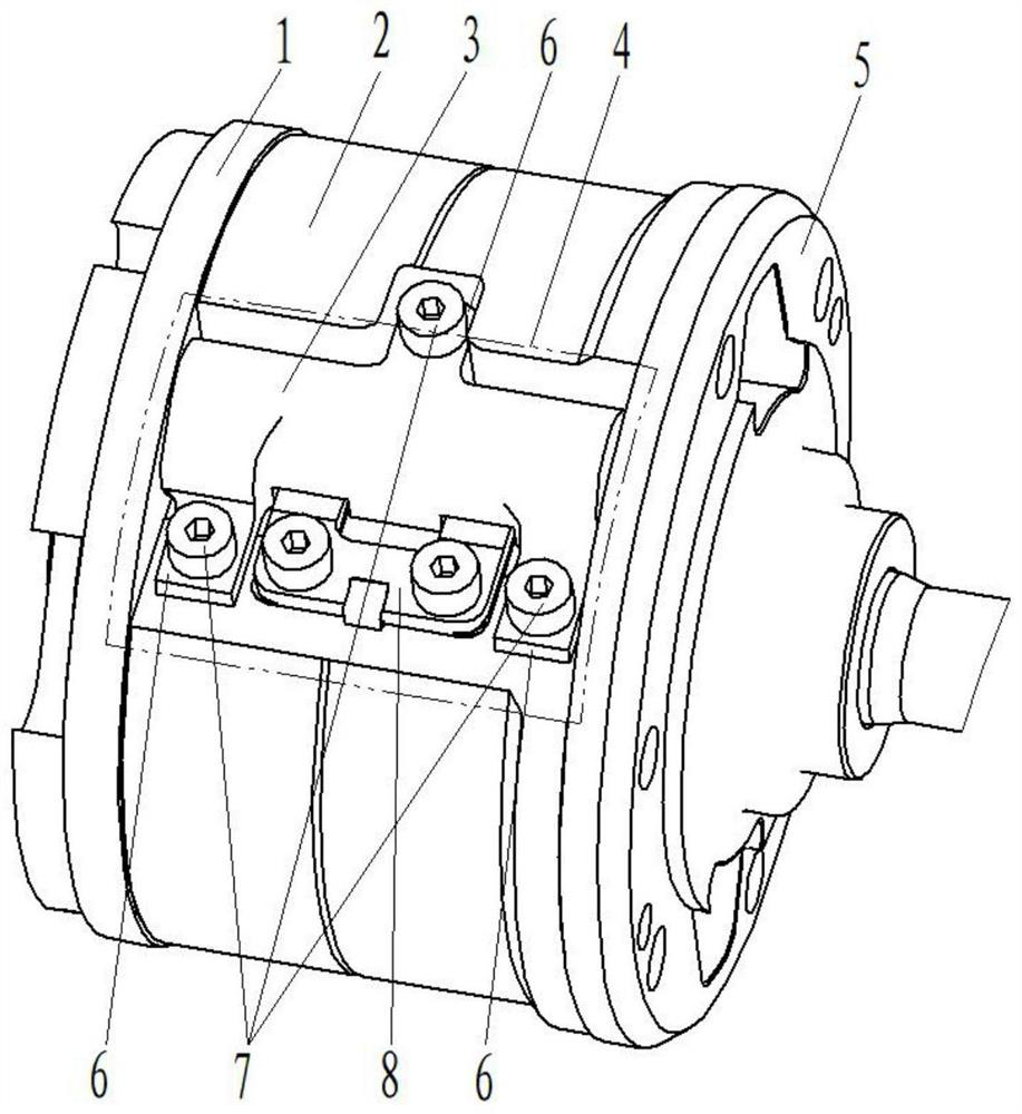 Bridging type noise elimination and air guide passage for vehicle air conditioner compressor