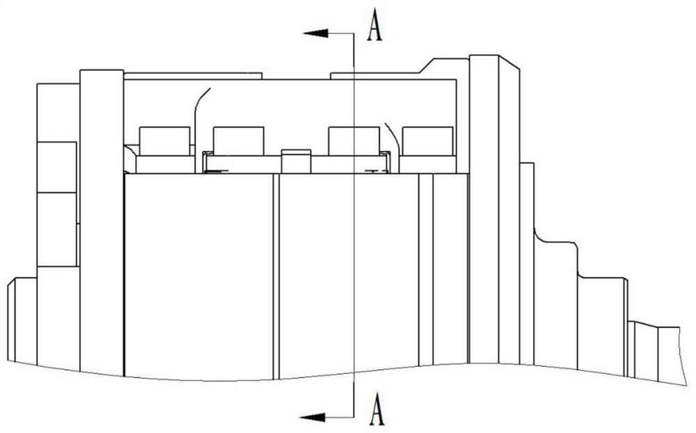 Bridging type noise elimination and air guide passage for vehicle air conditioner compressor