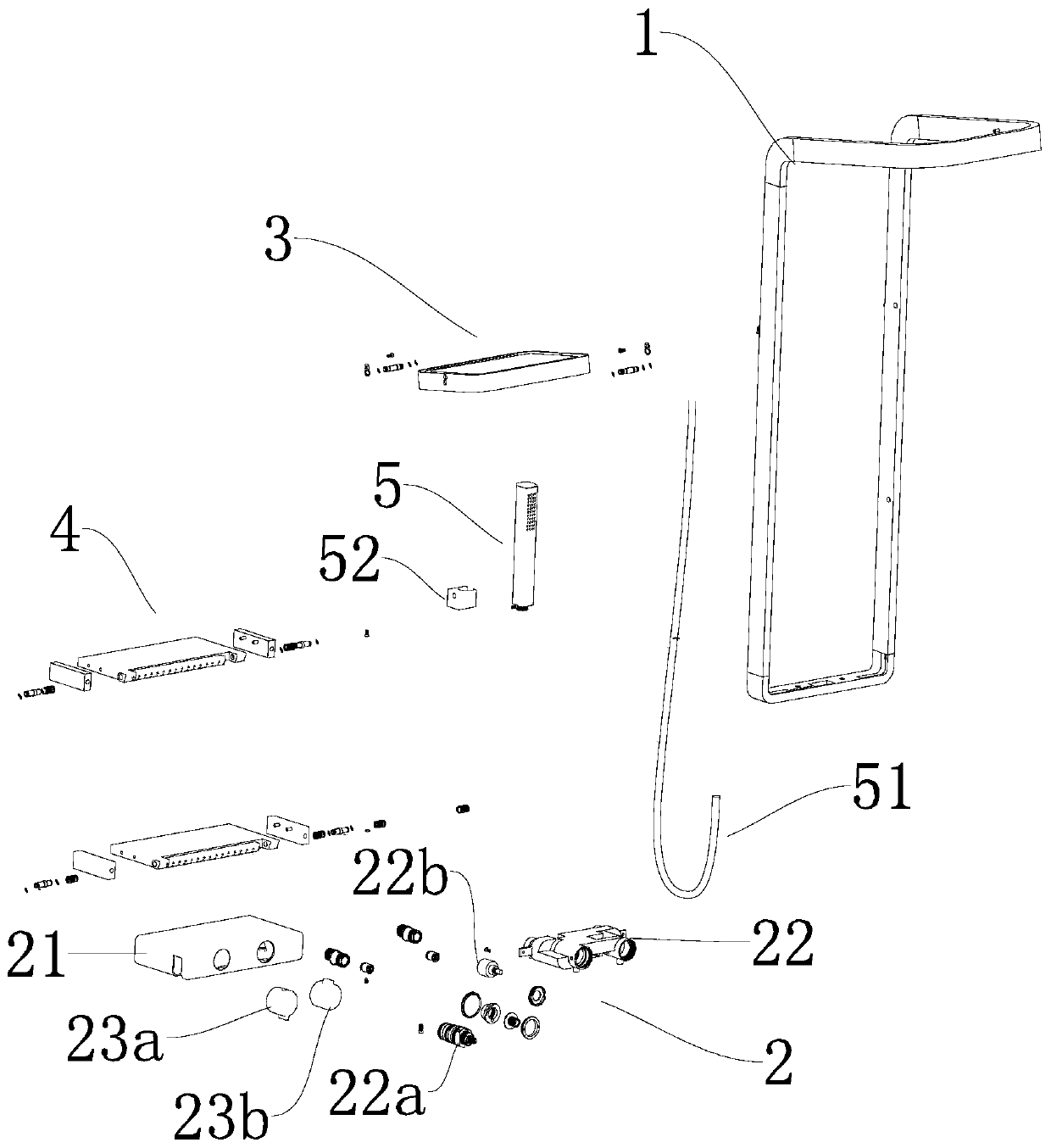 Multifunctional shower column