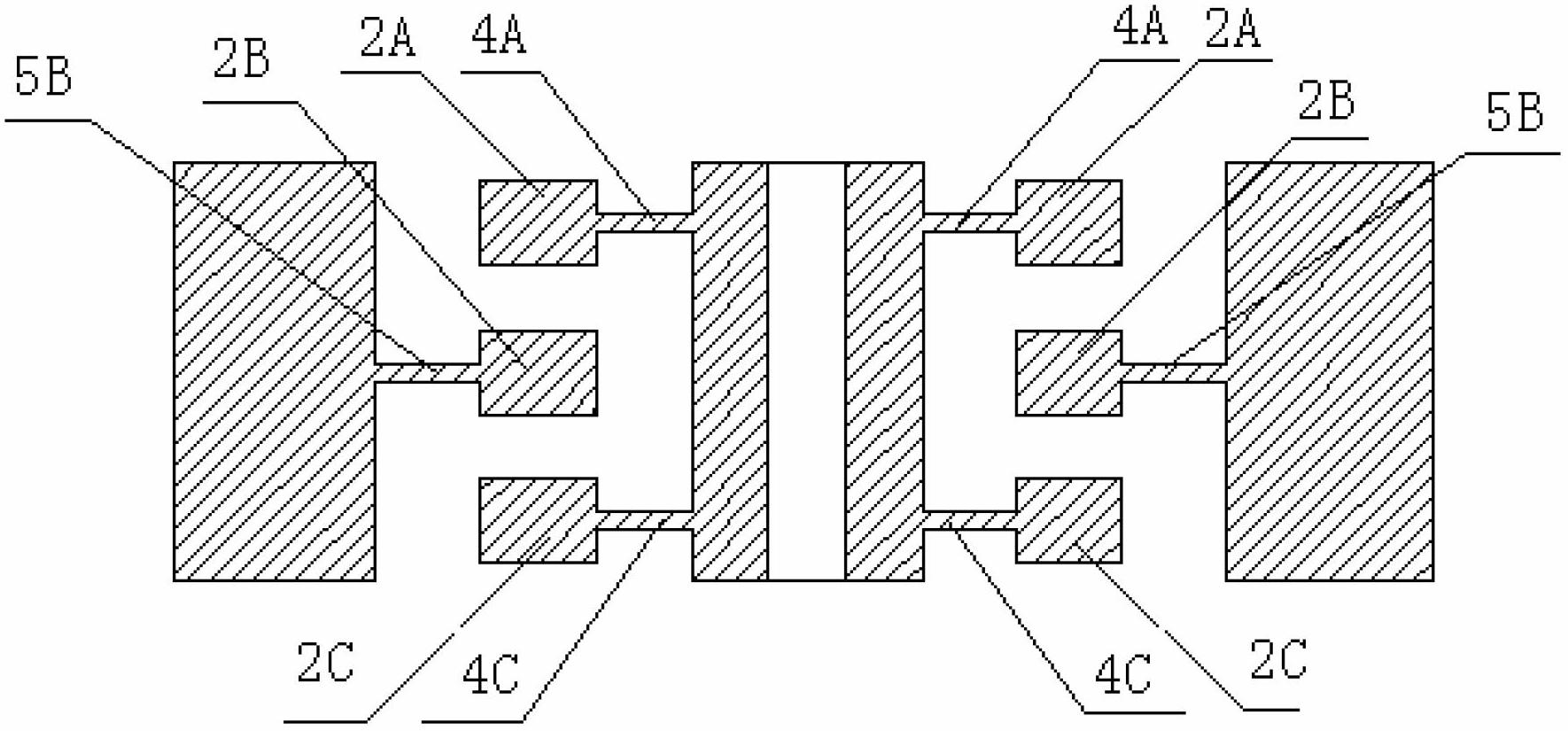 Silicon-based dynamically tuned gyroscope rotor block structure with three balance rings and machining method of silicon-based dynamically tuned gyroscope rotor block structure