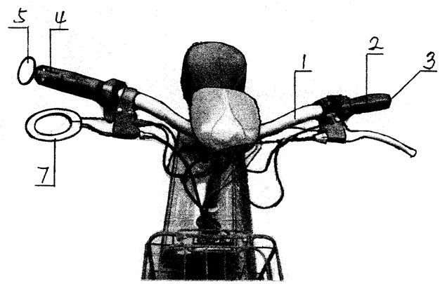 Improved handlebar and brake handle of electric vehicle