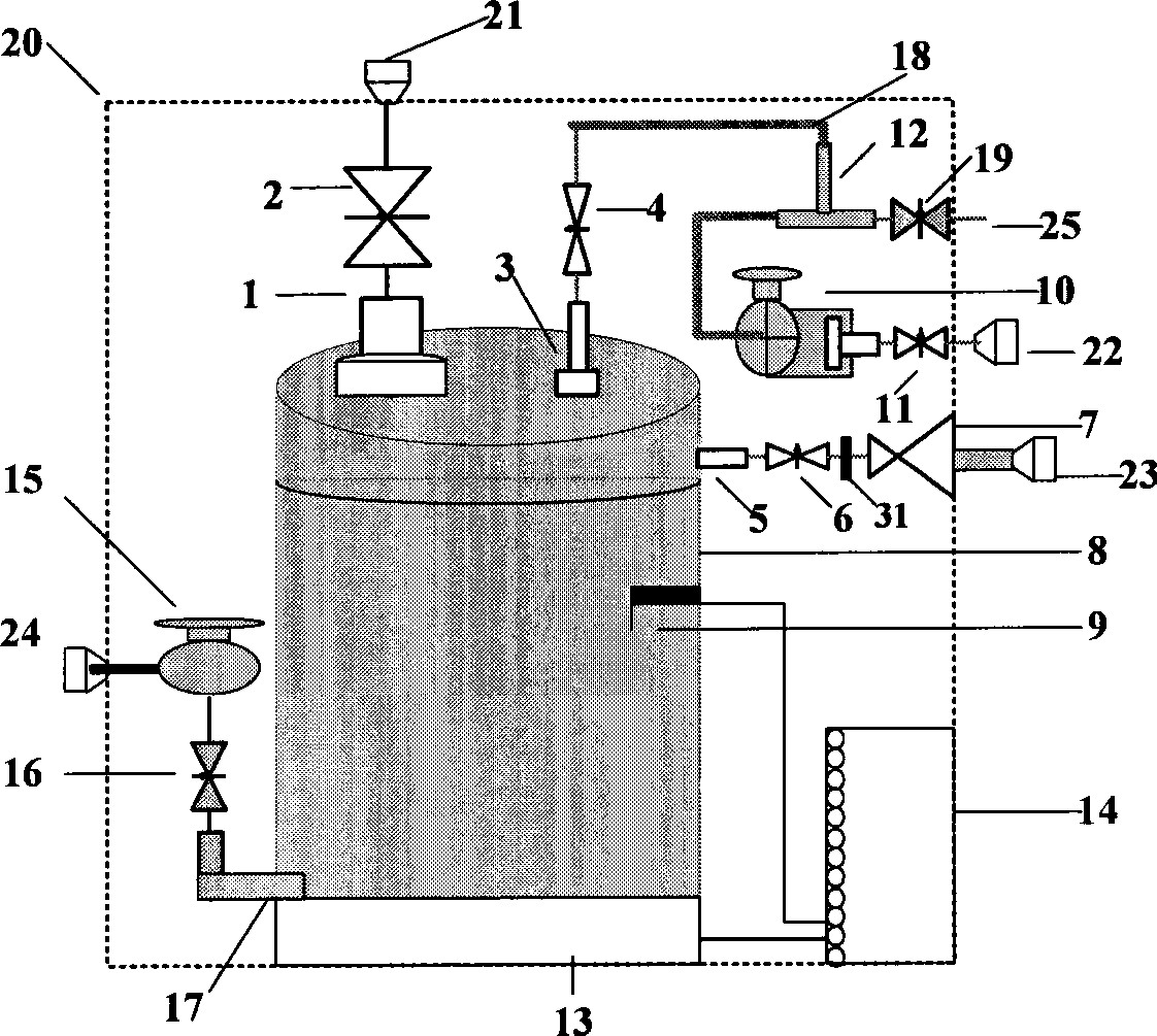 On-line monitoring oil-gas separation device for transformer