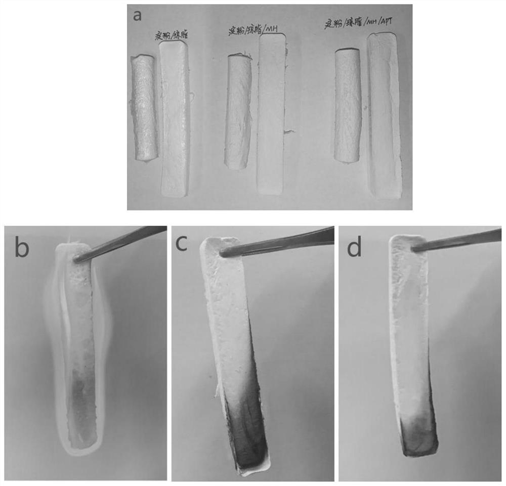 Preparation method of starch/agar composite base flame-retardant aerogel