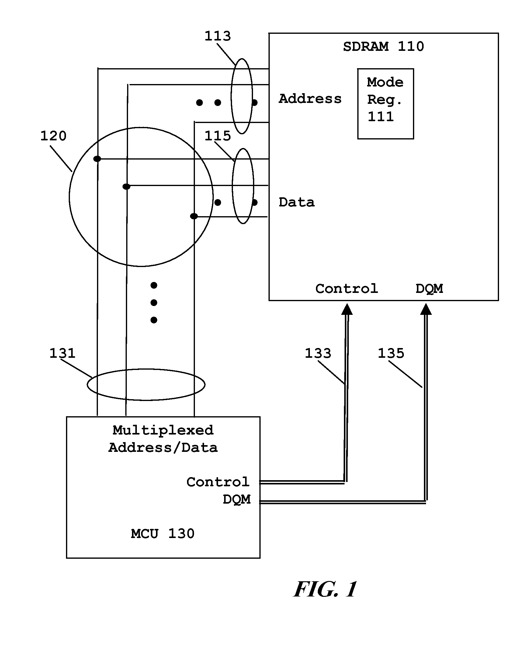 Method Allowing Processor with Fewer Pins to Use SDRAM