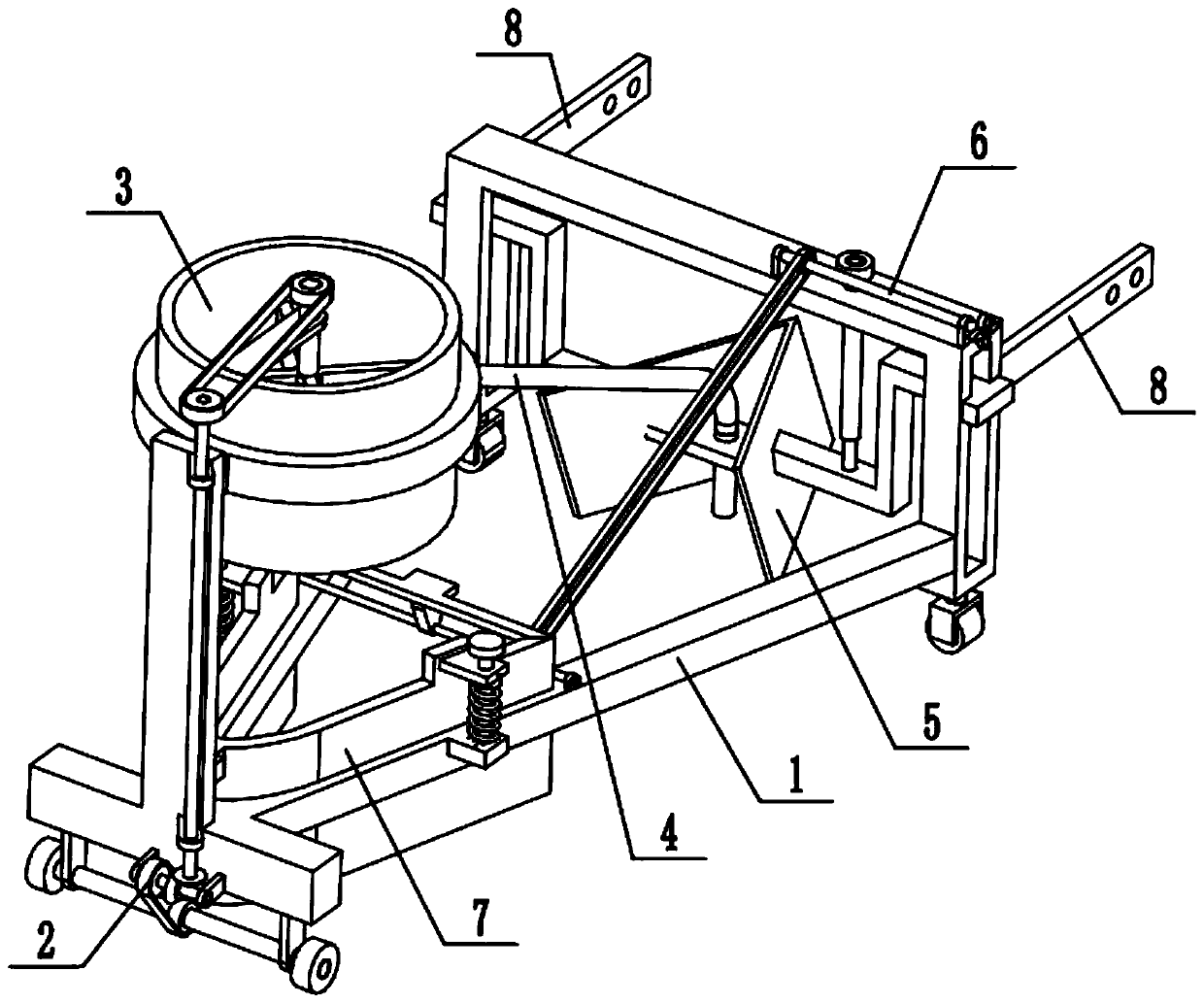 A garden engineering garbage disposal device