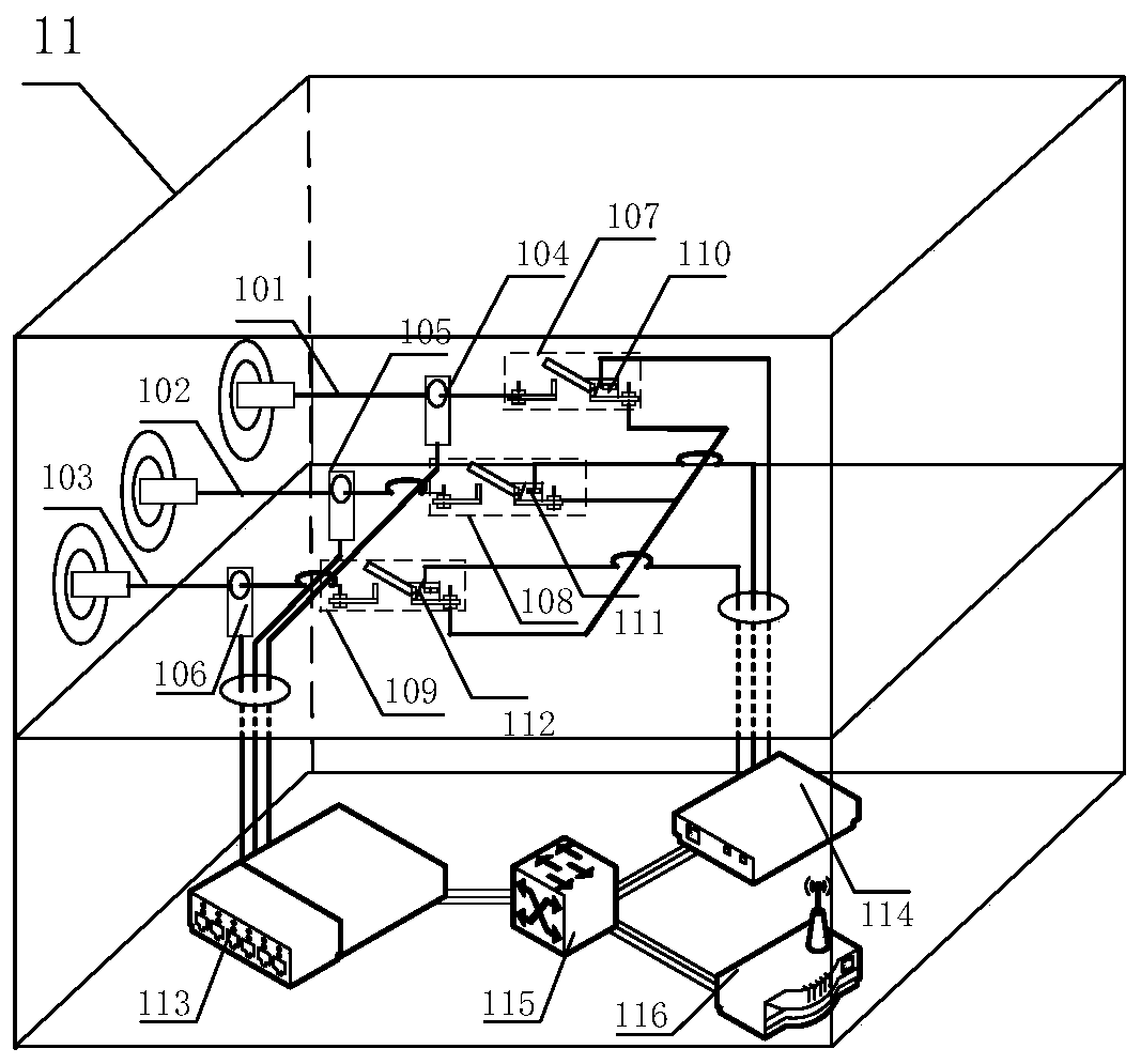 System and method for evaluating two-phase grounding step voltage caused by lightning strike of transmission line under layered soil