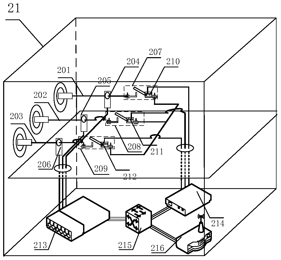 System and method for evaluating two-phase grounding step voltage caused by lightning strike of transmission line under layered soil