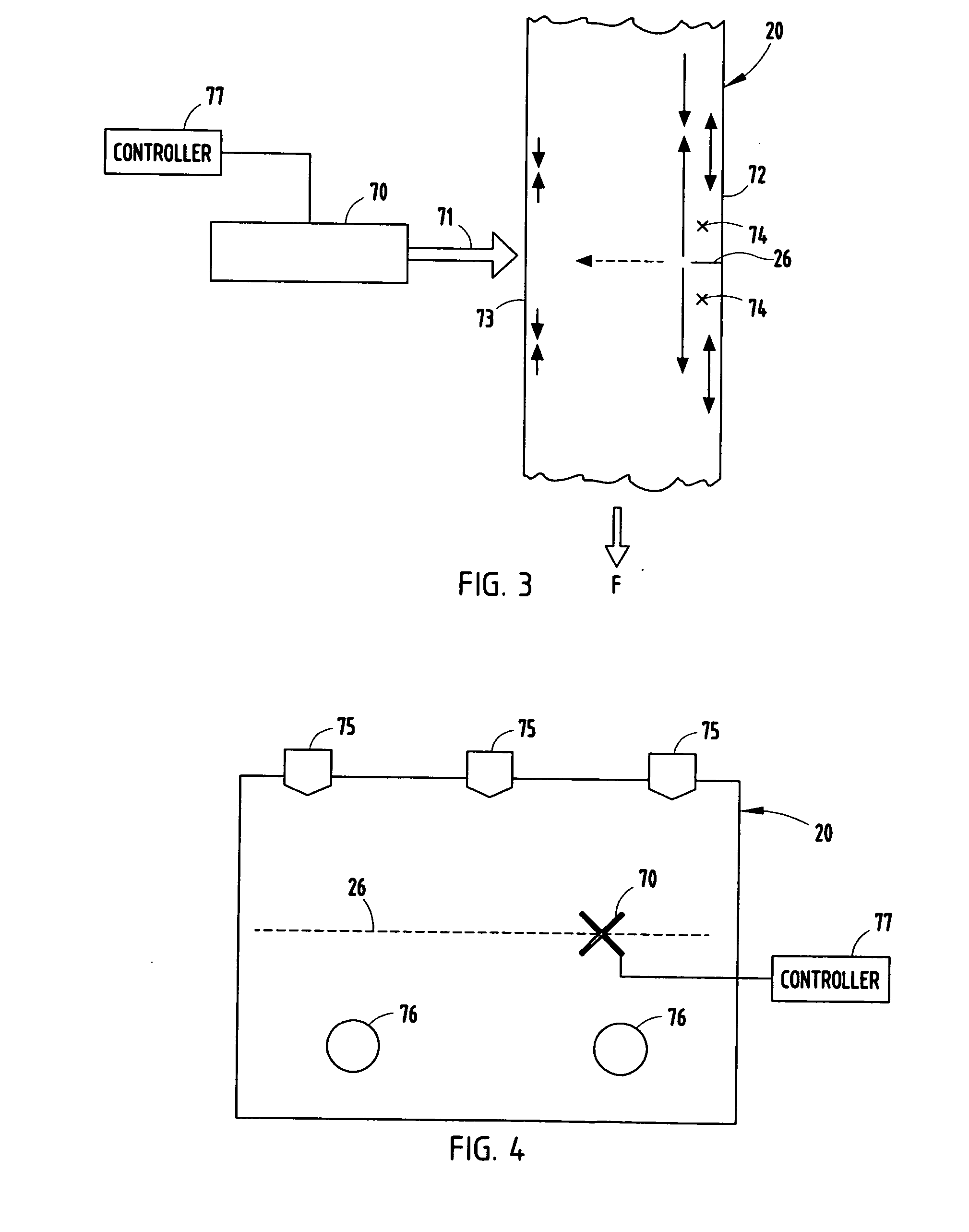 Sheet separation through fluid impact