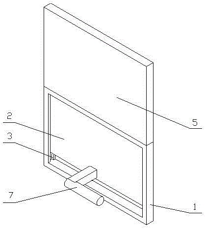 Window capable of gliding up and down for cleaning