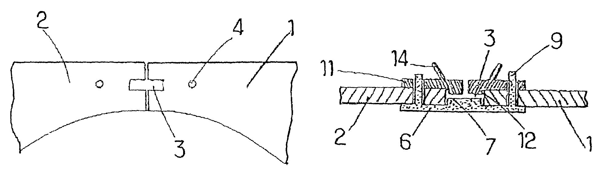 System for pairing spectacle glasses without strapping