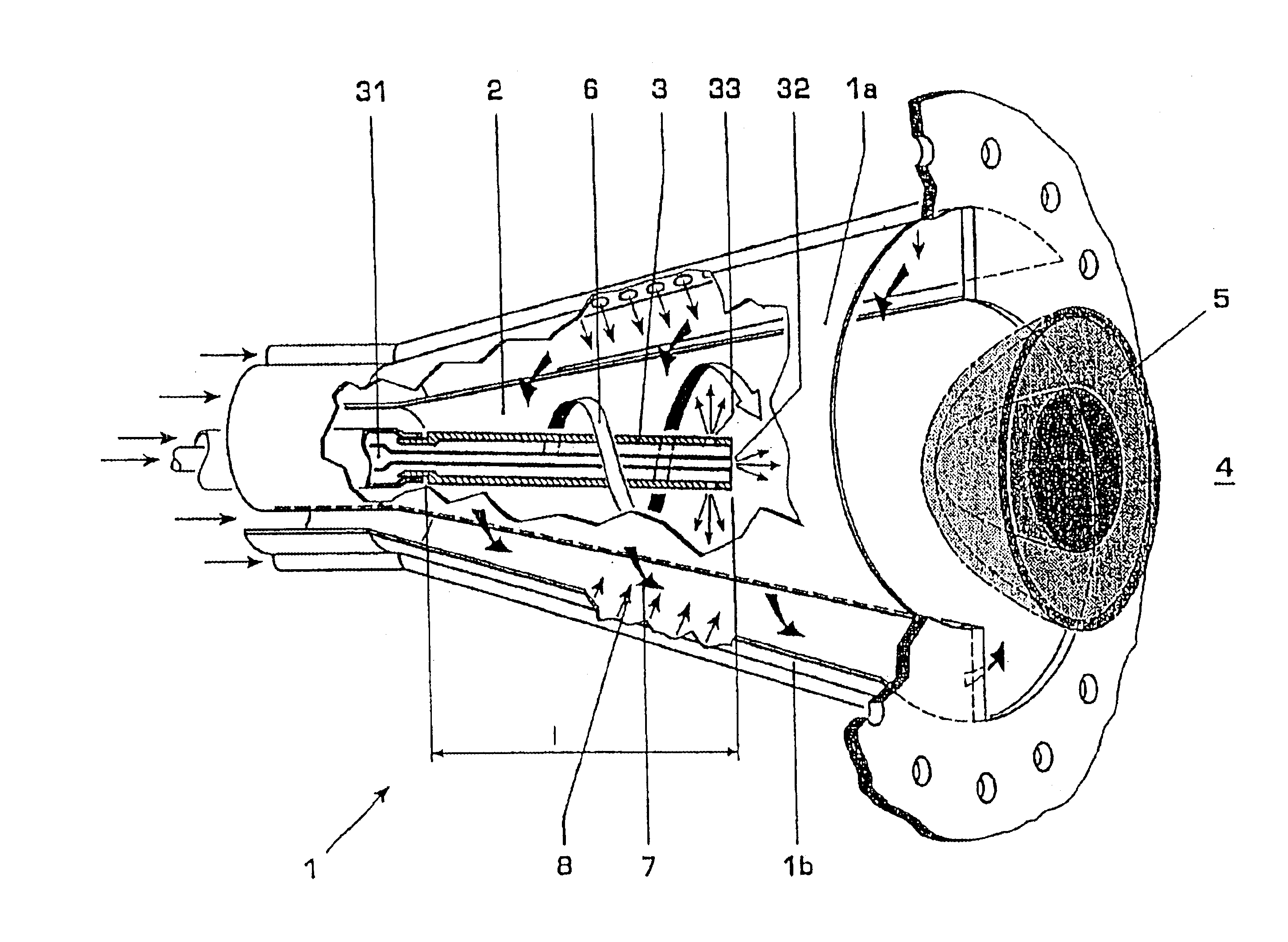 Method for the reduction of combustion-driven oscillations in combustion systems and premixing burner for carrying out the method