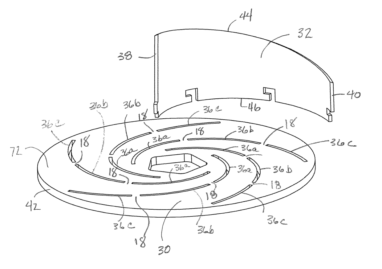 Impeller with removable and replaceable vanes for centrifugal pump