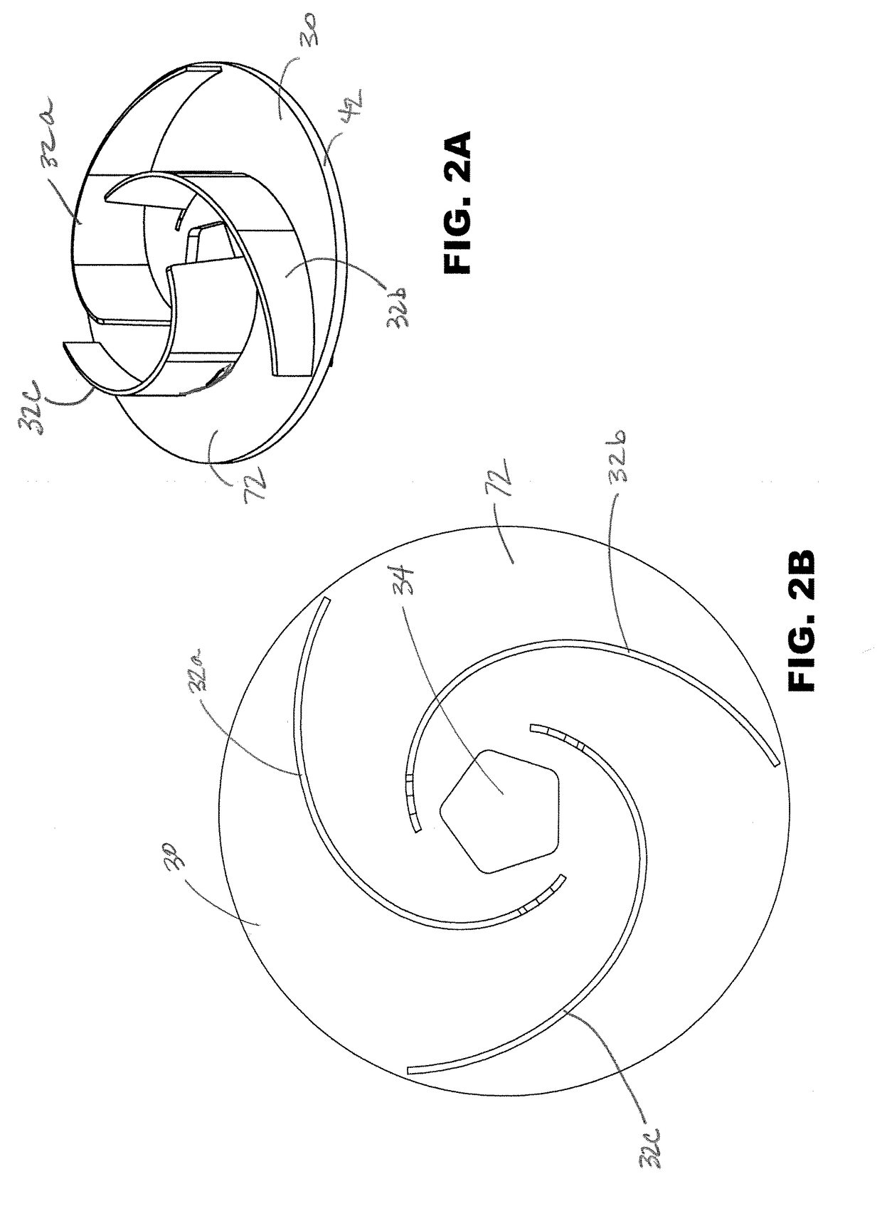 Impeller with removable and replaceable vanes for centrifugal pump