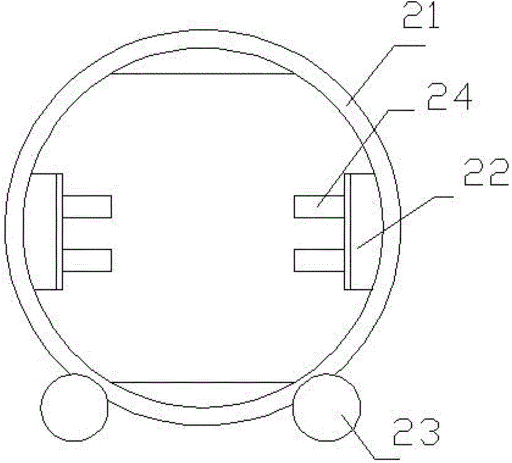 Sand box overturning device for iron mold casting production line