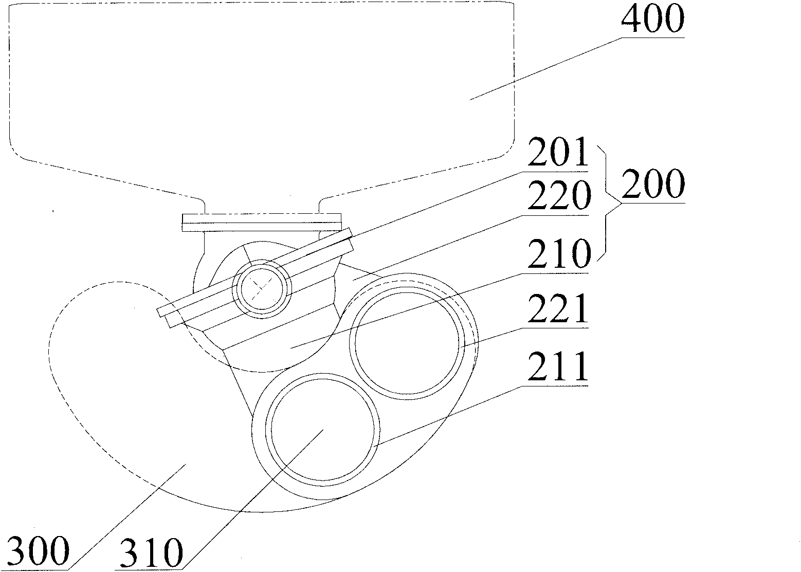 Distributing valve for concrete pump, concrete pump, control method thereof and concrete pump truck