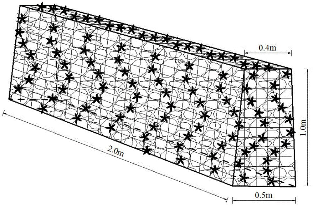 Constructing method for grass planting gabion ecological terrace ridge