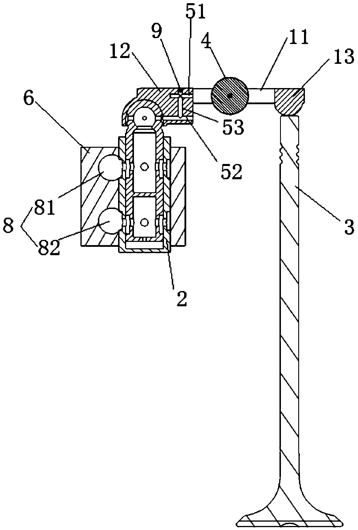 Oil duct structure of gas distribution system and gas distribution system