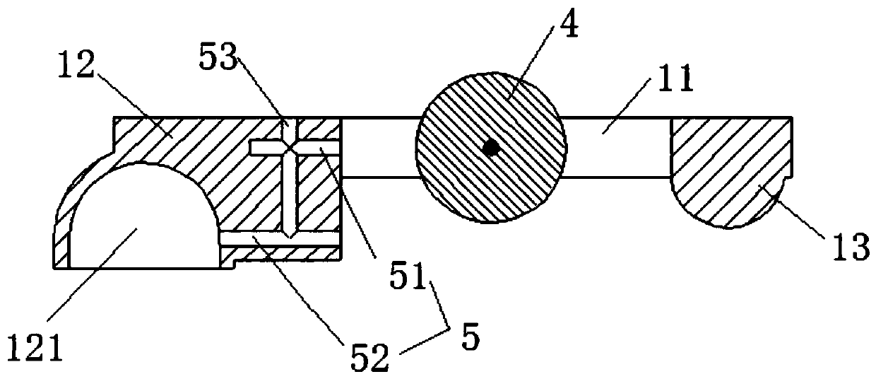 Oil duct structure of gas distribution system and gas distribution system