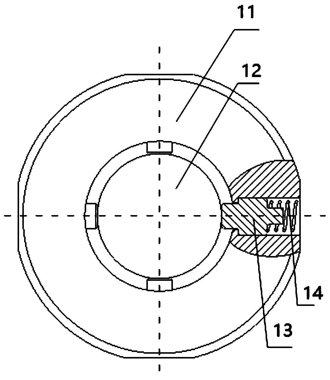 Six-dimensional force measuring platform with mosaic self-centering decoupled force measuring branches