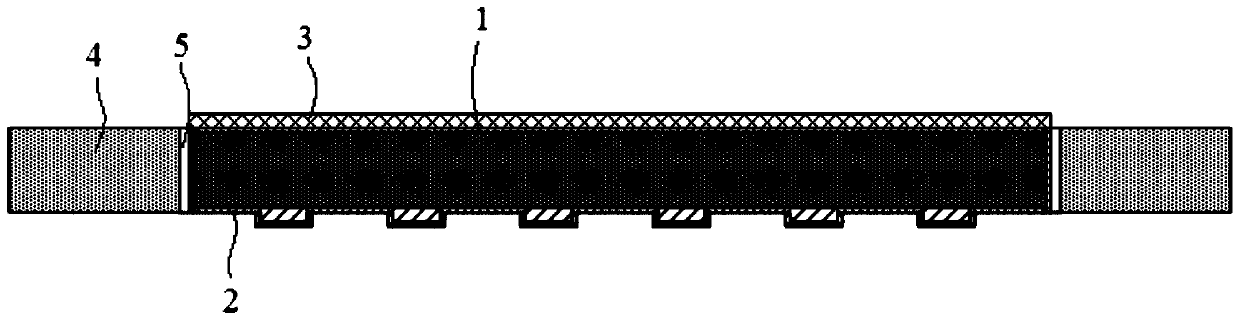 High-power device fan-out packaging structure and production process