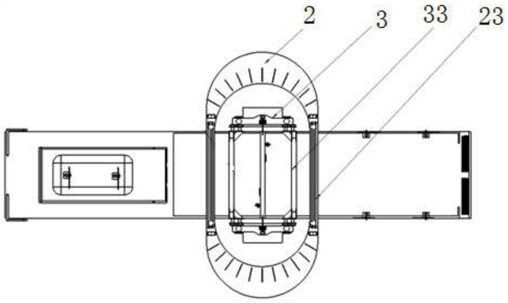 Marine wave energy power generation device based on ship body two-side wave enhancement principle and working method of marine wave energy power generation device