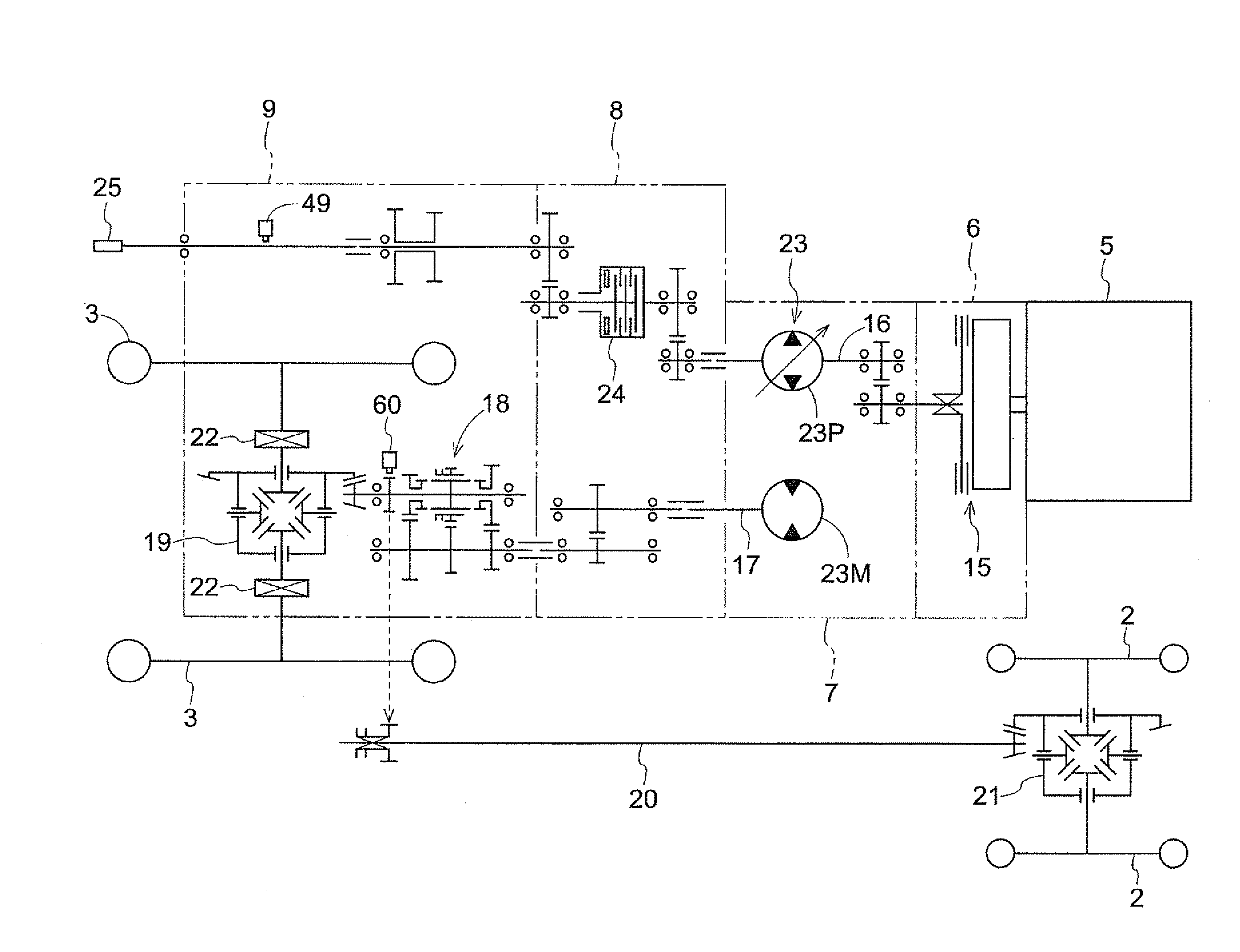 Transmission Device for Work Vehicle