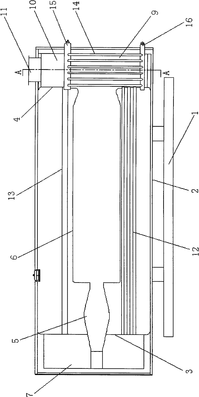 Horizontal type double-flue industrial coal powder boiler