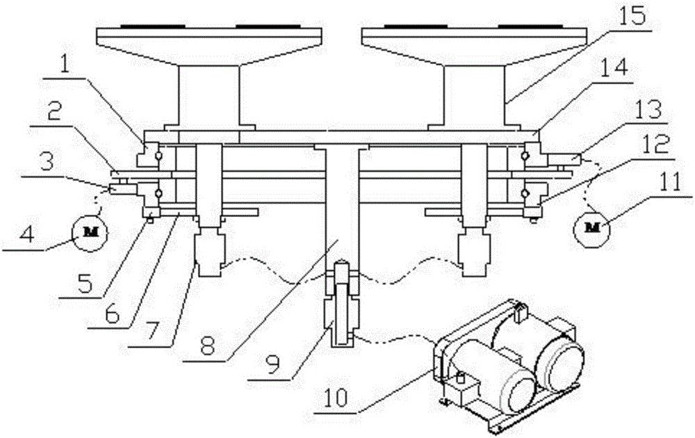 Adsorption and drive system of polishing machine