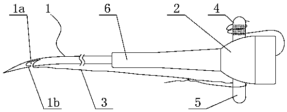 Meniscus suture needle and meniscus suture system