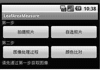 Method and device for quickly detecting area of leaf blade based on mobile phone