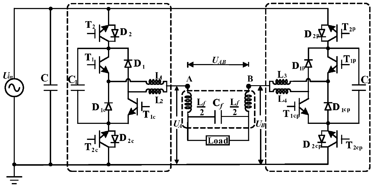 Bipolar AC-AC converter topology and modulation method