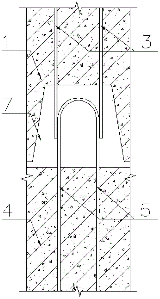 Prefabricated shear wall horizontal abutted seam buckle welding built-up connection device