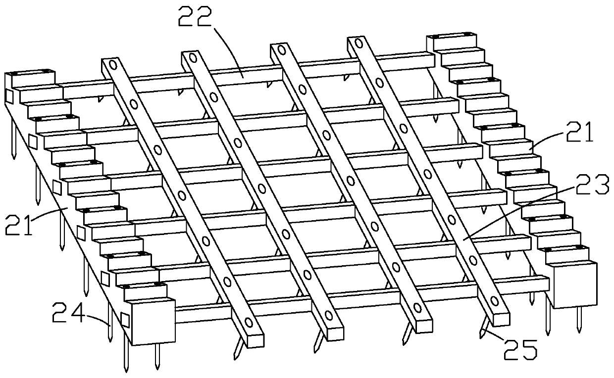 Ecological seawall slope protection structure and construction method thereof