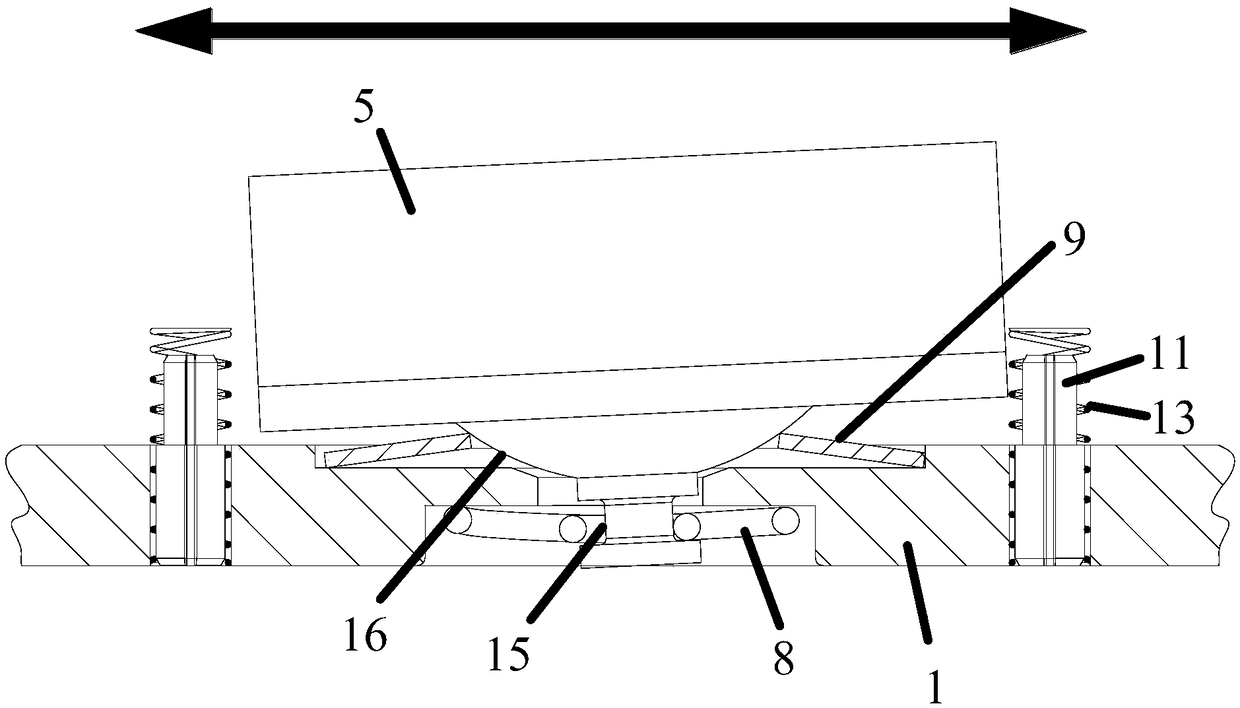 Floating type brake pad