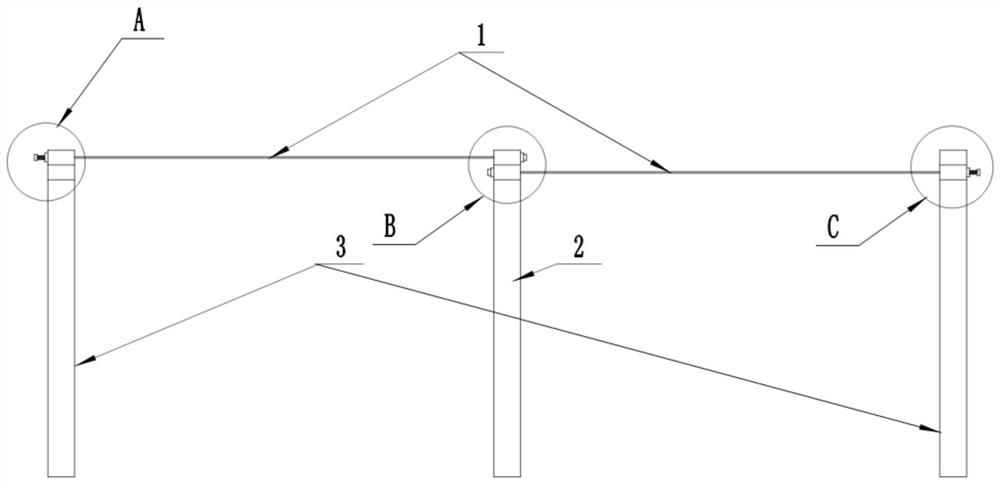 A method for determining the cross-sectional area of ​​a continuous girder bridge and its cables and the rigidity of elastic bodies