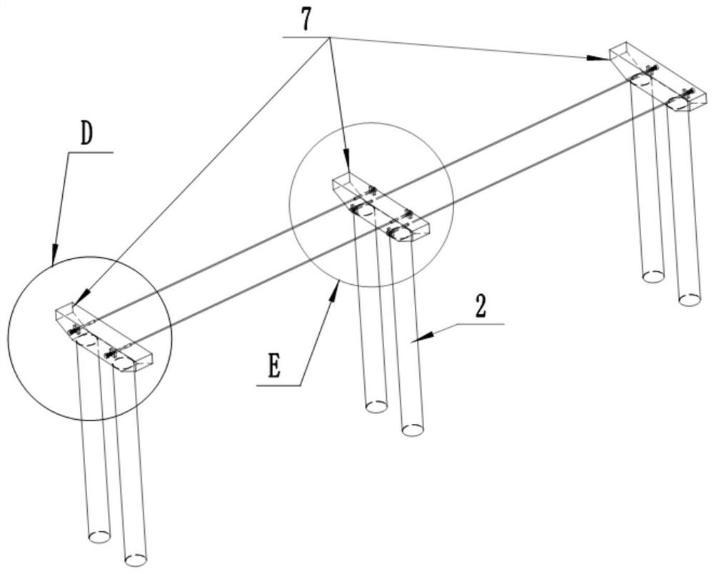 A method for determining the cross-sectional area of ​​a continuous girder bridge and its cables and the rigidity of elastic bodies