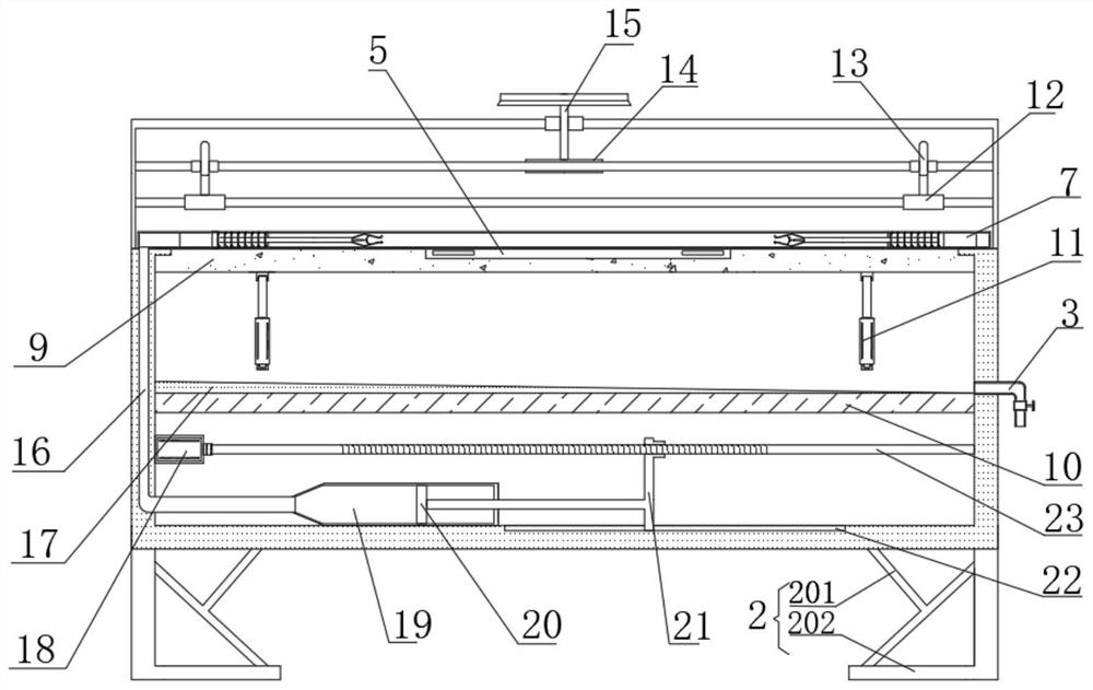 Adjustable dissecting table for animal experiments, and use method thereof