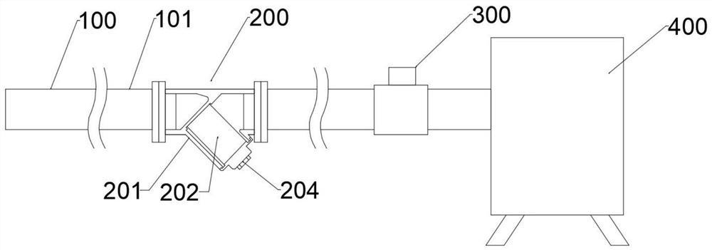 Coal gas filtering device suitable for annealing furnace