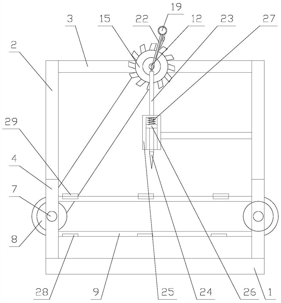 Automatic punching device for metal products