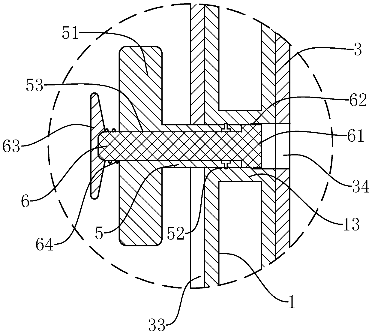 Infusion support propping structure and installation and use method thereof