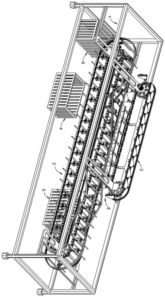 Production line for medicinal material core pulling