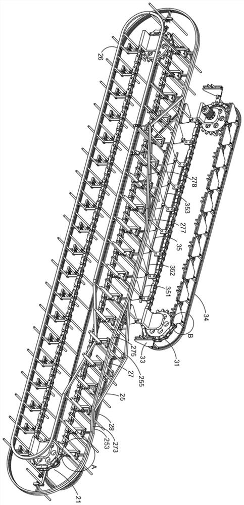 Production line for medicinal material core pulling